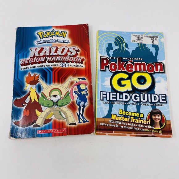 Pokemon Books (Lot of 2) - Pokemon Go Field Guide & Kalos Region Handbook Used - Picture 1 of 10